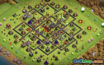 CoC Town Hall 10 Base Layouts | Home, Trophy, War & Map Links #31909