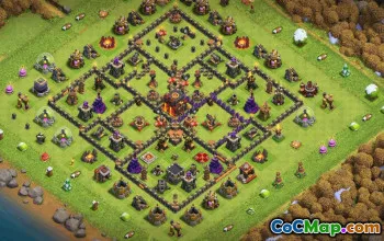 CoC Town Hall 10 Base Layouts | Home, Trophy & War Maps #32161