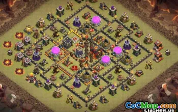 COC市政厅10基础布局：家庭，战争和地图＃12521