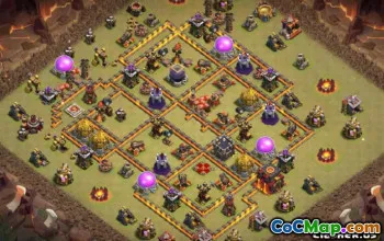 COC radnice 10 Základní rozložení: Domů, válka a mapy #14401