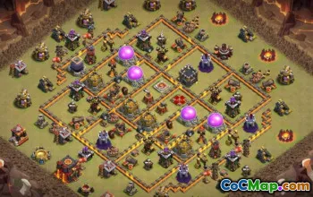CoC Town Hall 10 Base Layouts: Home & War Maps #14813