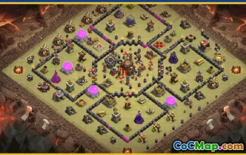 CoC Town Hall 10 Base Layouts | Home, War, Trophy & Map Ideas #30409
