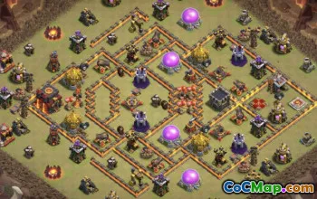 CoC Town Hall 10 Base Layouts: Home, War & Trophy Maps #15500