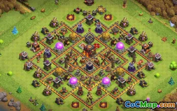CoC Town Hall 10 Base Layouts: Home, War & Trophy Maps #15840