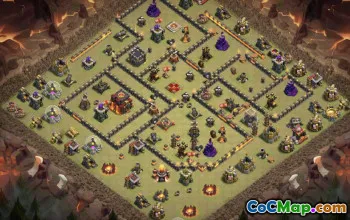 CoC Town Hall 10 Base Layouts: Home, War & Trophy Maps #15858
