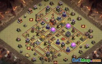 Coc Town Hall 10 Layouts: Home, War i Trophy Maps #16359