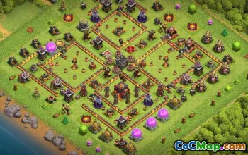 CoC Town Hall 10 układów bazowych: mapy domów, wojen i trofeów #16410