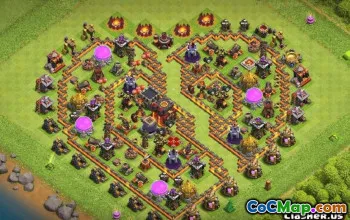 Tata Letak Pangkalan Balai Kota Coc: Hibrida, Pertanian dan Trofi #13941