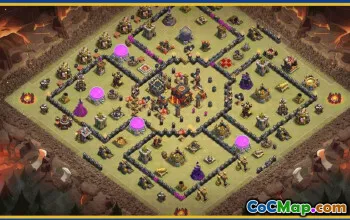 CoC Town Hall 10 Base Layouts & Link | Home, War & Trophy Maps #30410