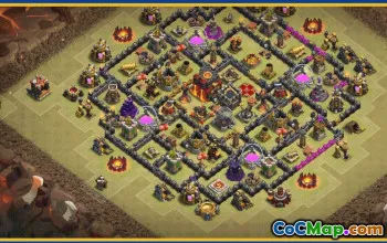 CoC Town Hall 10 Base Layouts & Link | War, Trophy, Farming #30000
