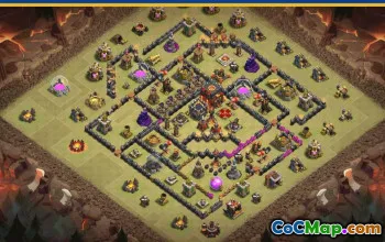 CoC Town Hall 10 Base Layouts & Link | War, Trophy & Home Village #28256
