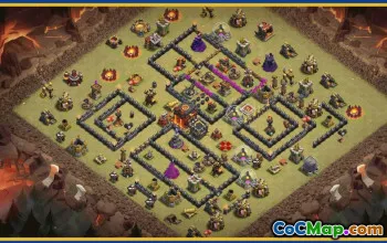 CoC Town Hall 10 Base Layouts & Link | War & Trophy Maps #30190
