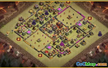 COC Town Hall 10 Base Layouts & Links | Farming & Trophy Maps #27597