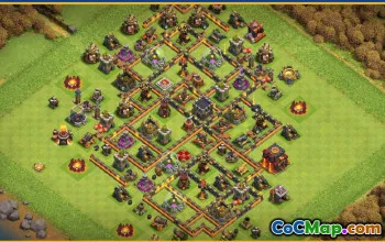 CoC Town Hall 10 Base Layouts & Links | Farming, War, Map #27814