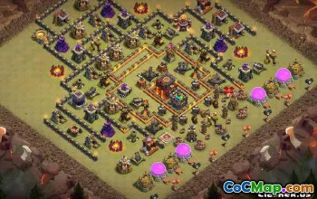 COC radnice 10 Base Layouts & Links - Home & War Maps #13634