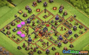 COC市政厅10基本布局：成功的链接和地图＃12434