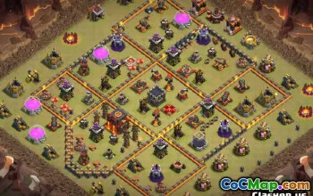 COC市政厅10基本布局：成功的链接和地图＃9592