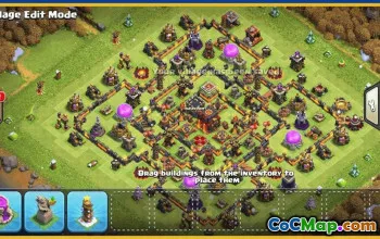 CoC Town Hall 10 Base Layouts & Links | War, Farm, Trophy Maps #30400