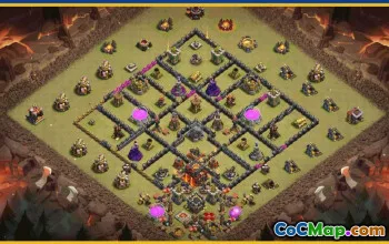CoC Town Hall 10 Base Layouts & Links | War, Home Village, Map #28693