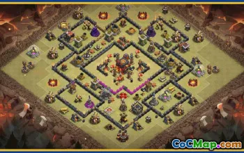 CoC Town Hall 10 Base Layouts & Links | War & Trophy Bases #29668