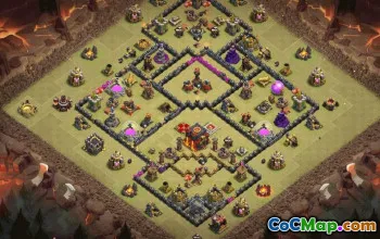 CoC Town Hall 10 Base Layouts & Links | War, Trophy & Home Village #28247
