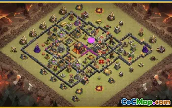 CoC Town Hall 10 Base Layouts & Links | War, Trophy, Home Village #28903