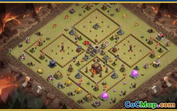 CoC Town Hall 10 Base Layouts & Links | War, Trophy, Home Village #28950