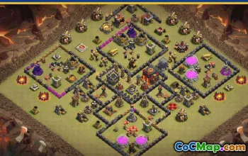 CoC Town Hall 10 Base Layouts & Links | War, Trophy, Home Village #29434