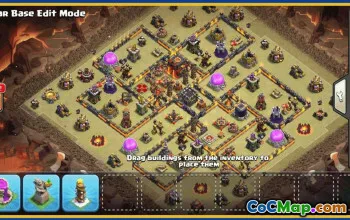 CoC Town Hall 10 Base Layouts & Links | War, Trophy, Home Village #30402