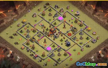 CoC Town Hall 10 Base Layouts & Links | War & Trophy Maps #29026