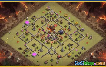 CoC Town Hall 10 Base Layouts & Links | War, Trophy, Maps #29032