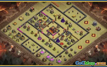 CoC Town Hall 10 Base Layouts & Links | War & Trophy Maps #29580