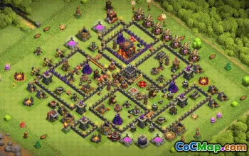 CoC Town Hall 10 Base Layouts & Links | War & Trophy Maps #33421