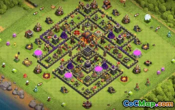 CoC Town Hall 10 Base Layouts & Links – War, Trophy & More #32875