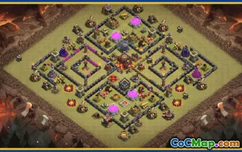 CoC Town Hall 10 Base Layouts & Map Download | War & Farming Bases #30294