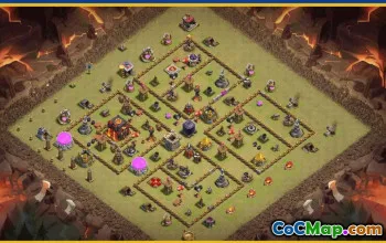 CoC Town Hall 10 Base Layouts & Map Links | Hom Village, War Base #28832