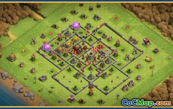 CoC Town Hall 10 Base Layouts & Map Links | Home & Trophy Bases #29250