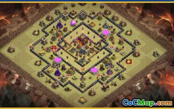 CoC Town Hall 10 Base Layouts & Map Links | Home, Trophy, Farming #28692