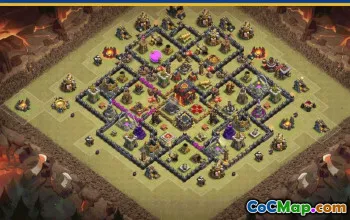 CoC Town Hall 10 Base Layouts & Map Links | Home, Trophy & Farming Bases #28813