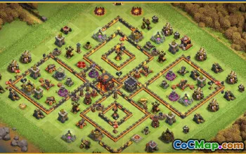 CoC Town Hall 10 Base Layouts & Map Links | Home Village & War Bases #27813