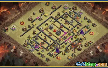 CoC Town Hall 10 Base Layouts & Map Links | Home Village & War Bases #29299