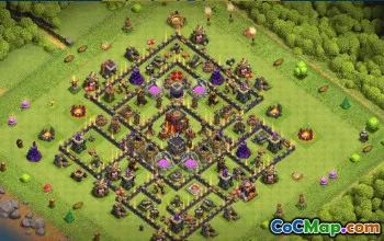 CoC Town Hall 10 Base Layouts & Map Links | Home Village & War Bases #33425
