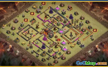 CoC Town Hall 10 Base Layouts & Map Links | Home & War Bases #27596