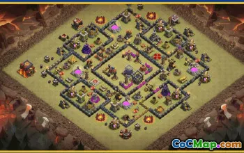 CoC Town Hall 10 Base Layouts & Map Links | Home, War & Farming #29862