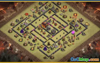 CoC Town Hall 10 Base Layouts & Map Links | Home, War, Trophy #28806