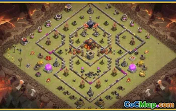 CoC Town Hall 10 Base Layouts & Map Links | Home, War, Trophy #29076
