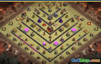 CoC Town Hall 10 Base Layouts & Map Links | Trophy & War Bases #28070