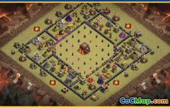 CoC Town Hall 10 Base Layouts & Map Links | Trophy & War Bases #29825