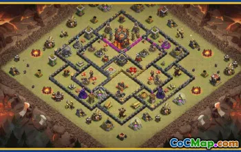 CoC Town Hall 10 Base Layouts & Map Links | Trophy, War & Home Village #29664