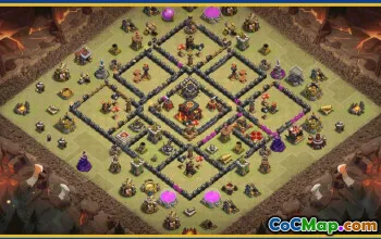 CoC Town Hall 10 Base Layouts & Map Links | War & Trophy Bases #28697